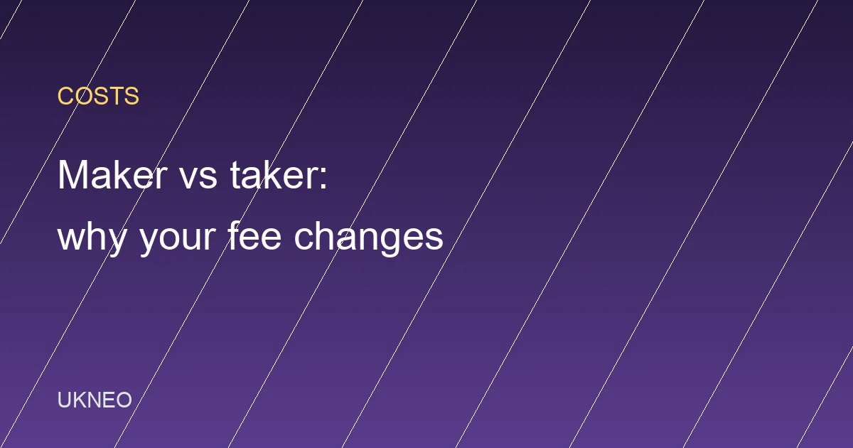 Maker vs Taker on Binance: Why Your Fee Changes