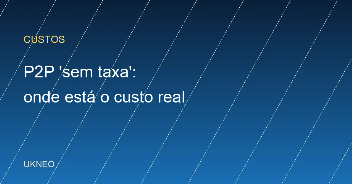 Tem taxa no P2P da Binance? O custo que fica no preço