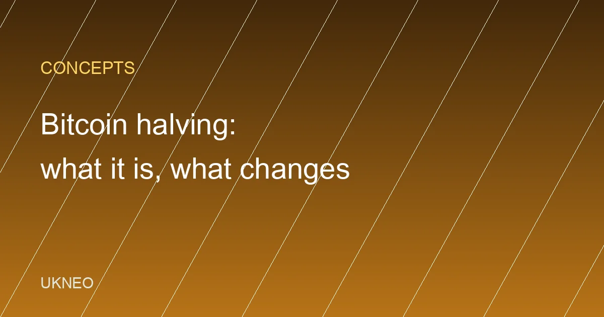 Bitcoin Halving Explained: What It Is and What Changes
