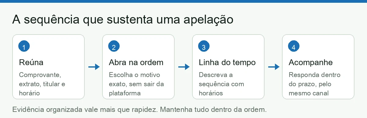 A sequência de uma apelação no P2P: reunir evidência, abrir dentro da ordem, descrever a linha do tempo e acompanhar
